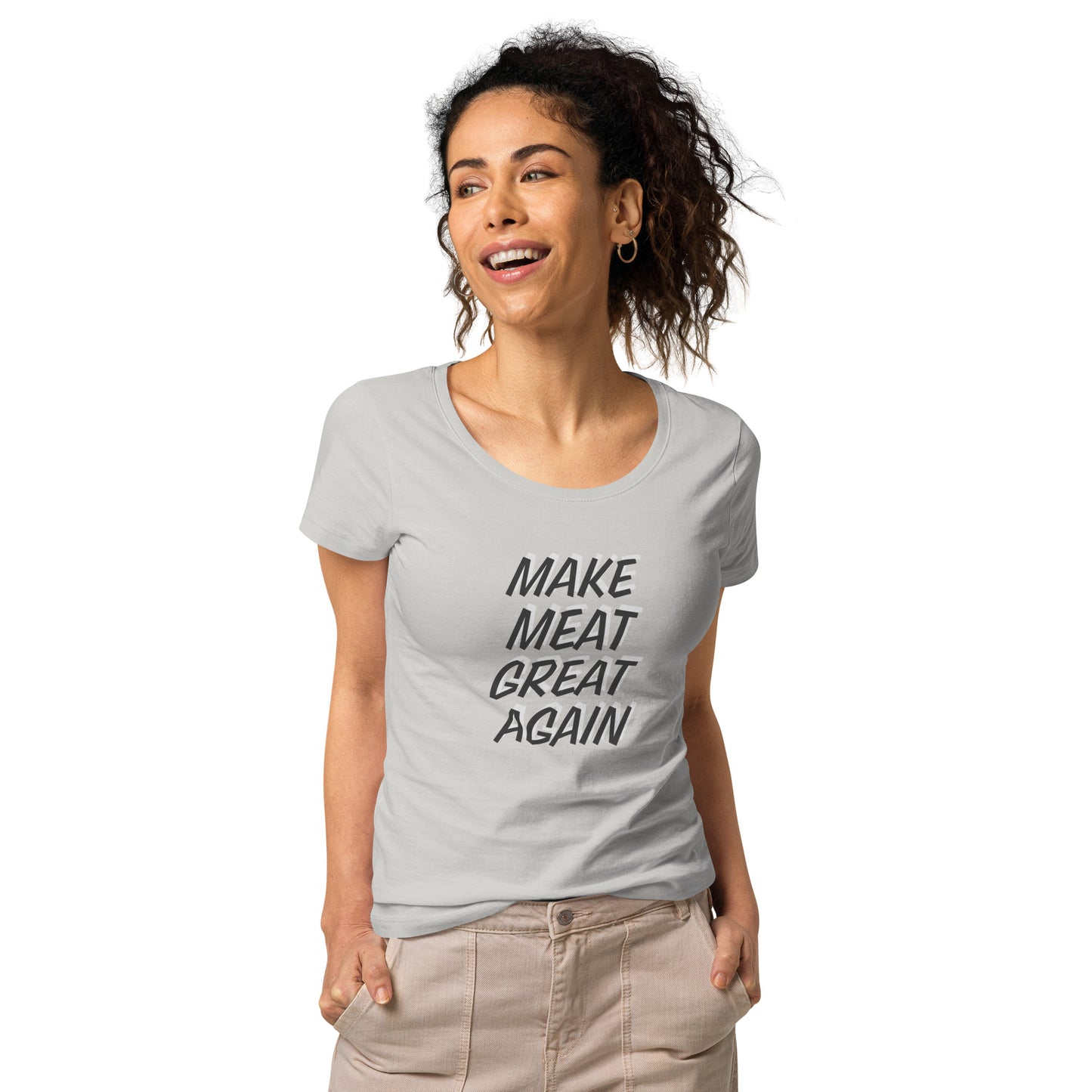Make Meat Great Again Women’s basic organic t-shirt