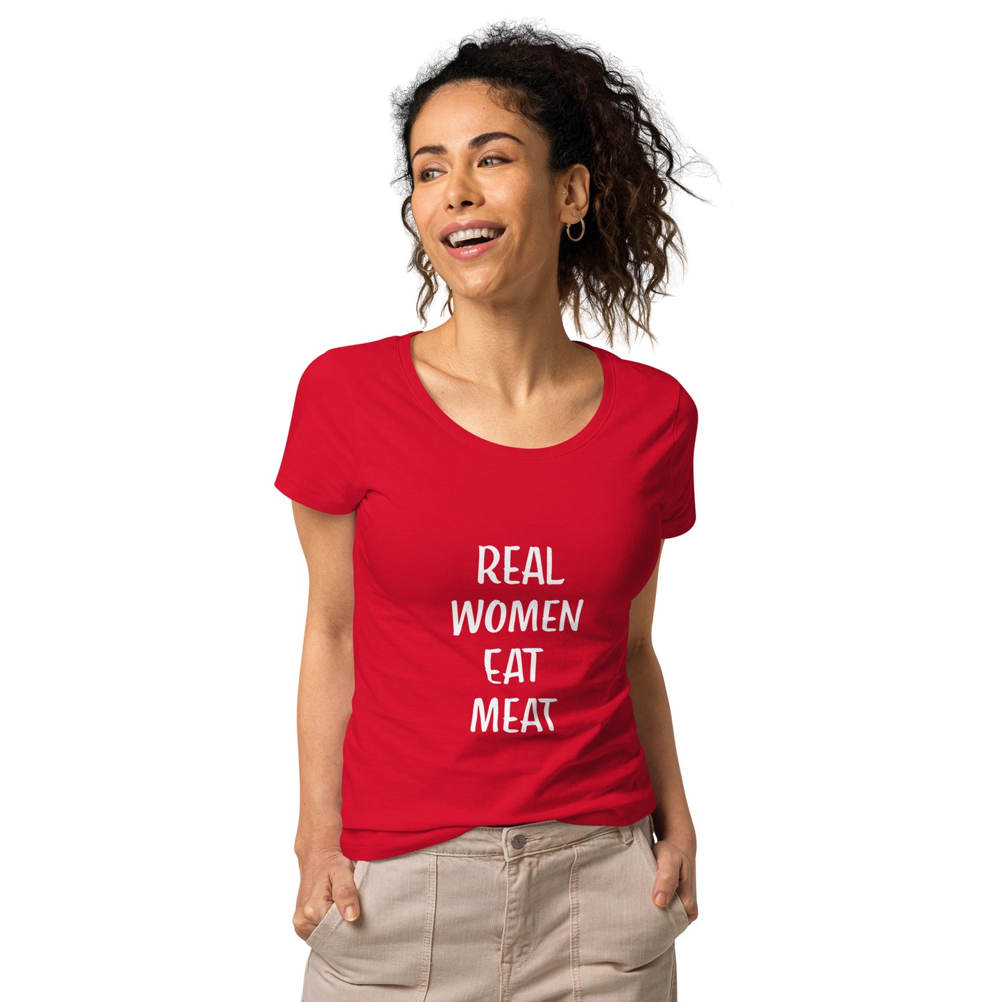Real Women Eat Meat Basic Organic T-shirt