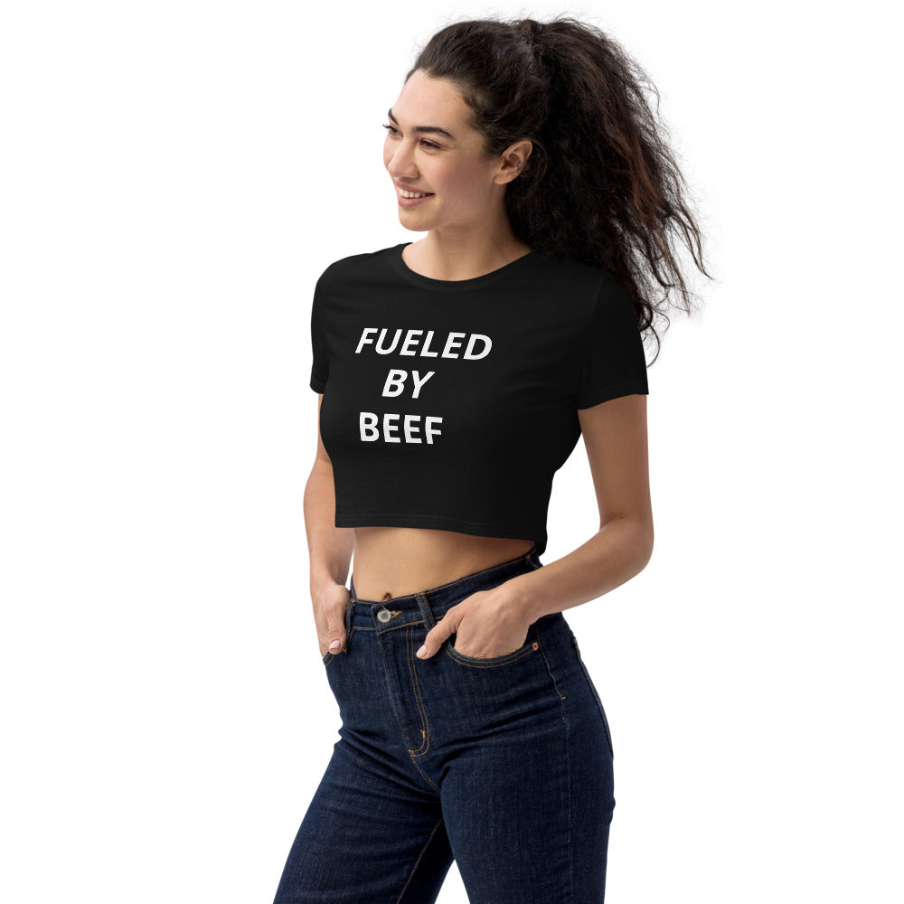 Fueled by Beef Organic Crop Top