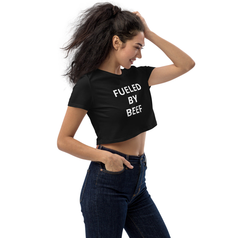 Fueled by Beef Organic Crop Top