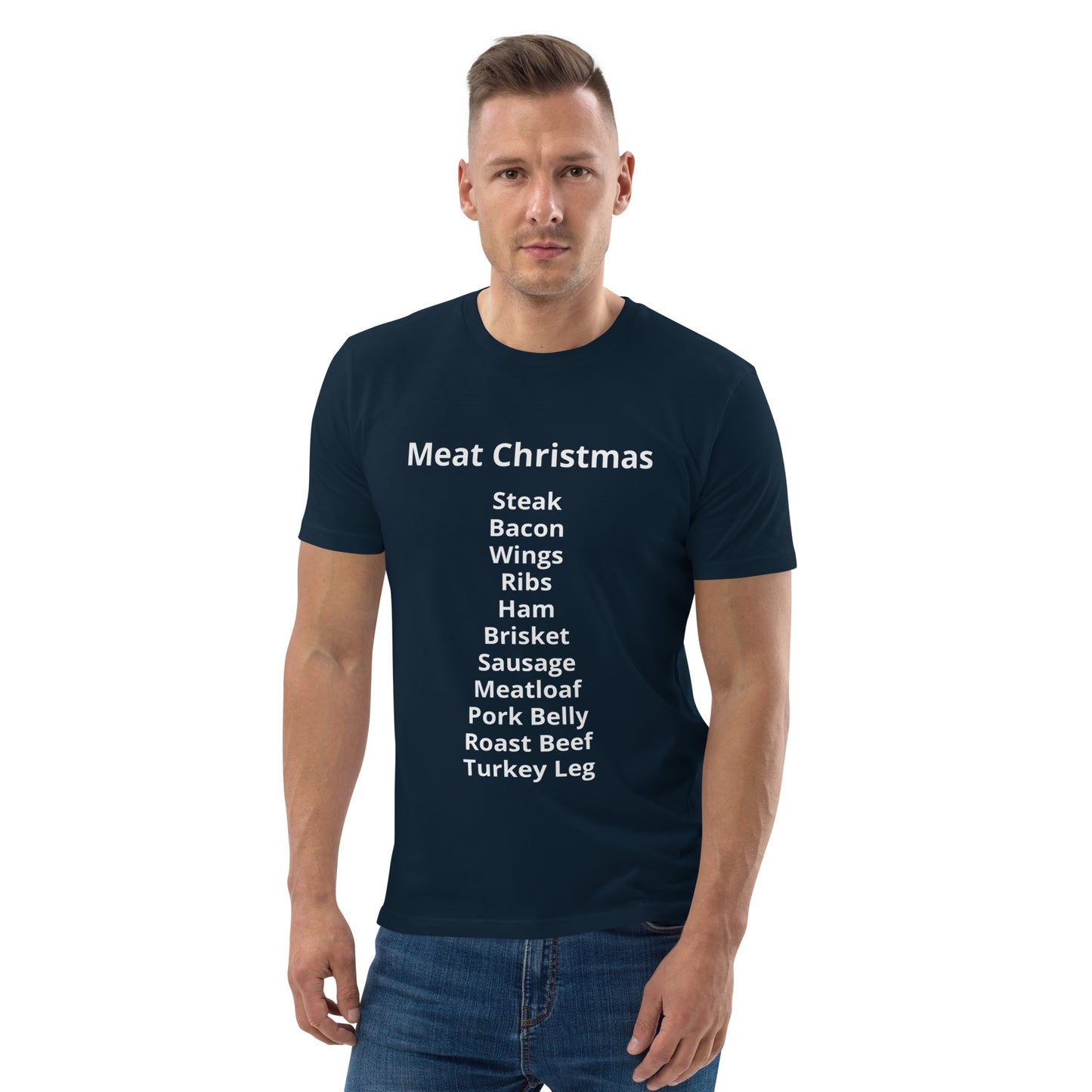 Meat Christmas Unisex organic cotton t-shirt