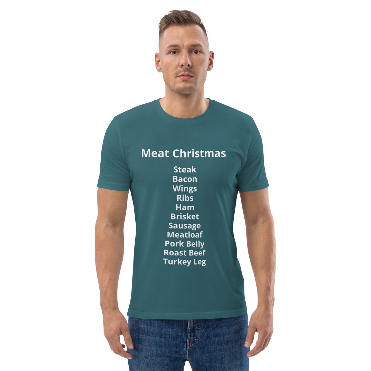 Meat Christmas Unisex organic cotton t-shirt