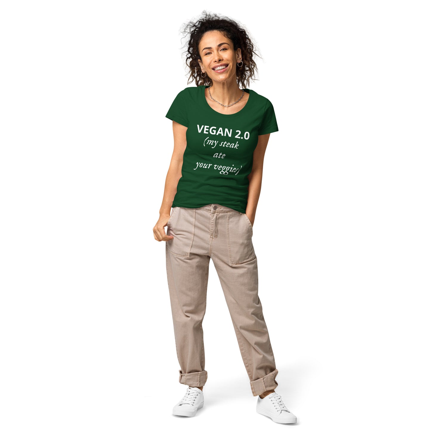 Vegan 2.0 Women’s basic organic t-shirt