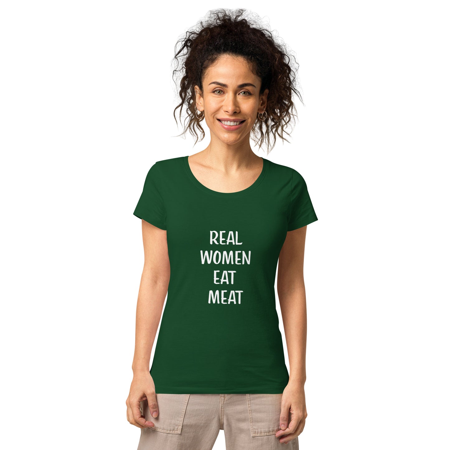 Real Women Eat Meat Basic Organic T-shirt