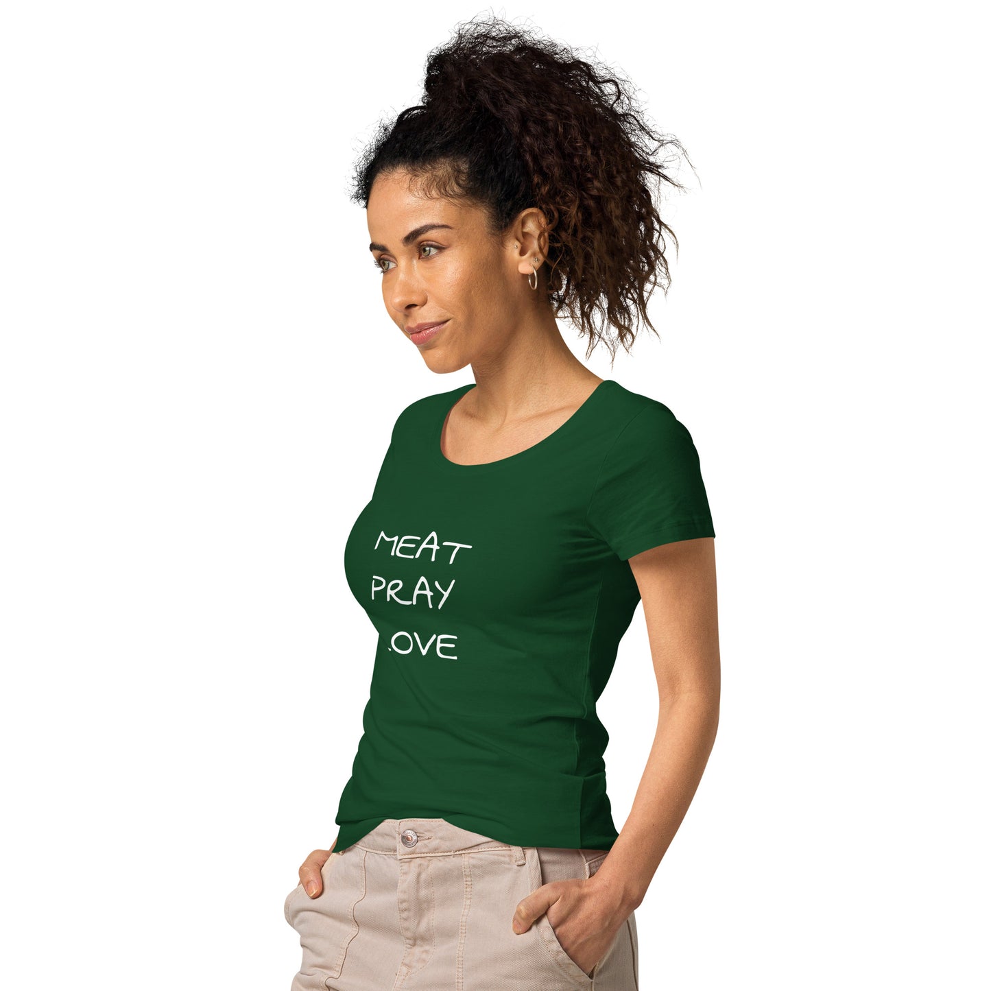 Meat Pray Love Women’s Basic Organic T-shirt