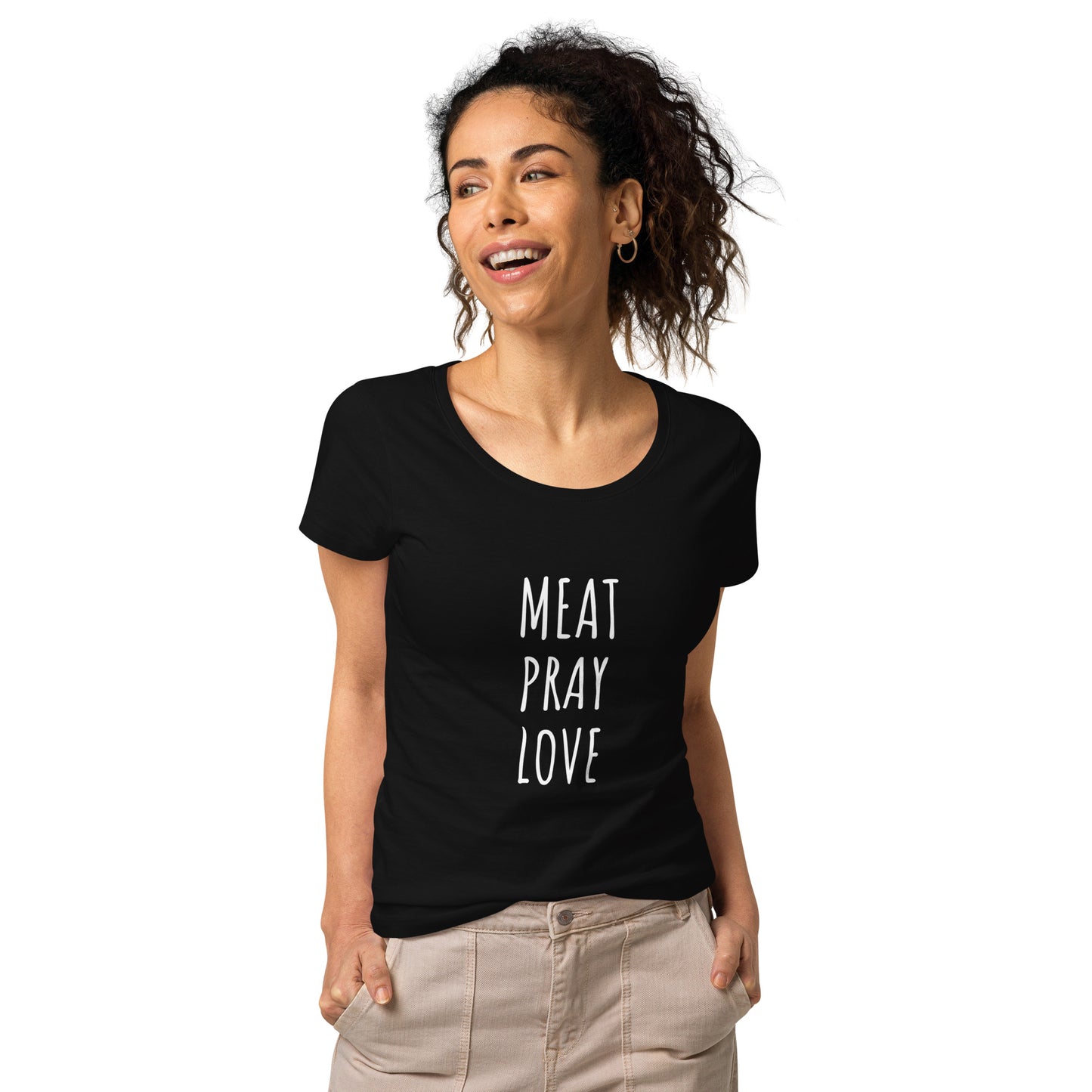 Meat Pray Love Women’s Basic Organic T-shirt