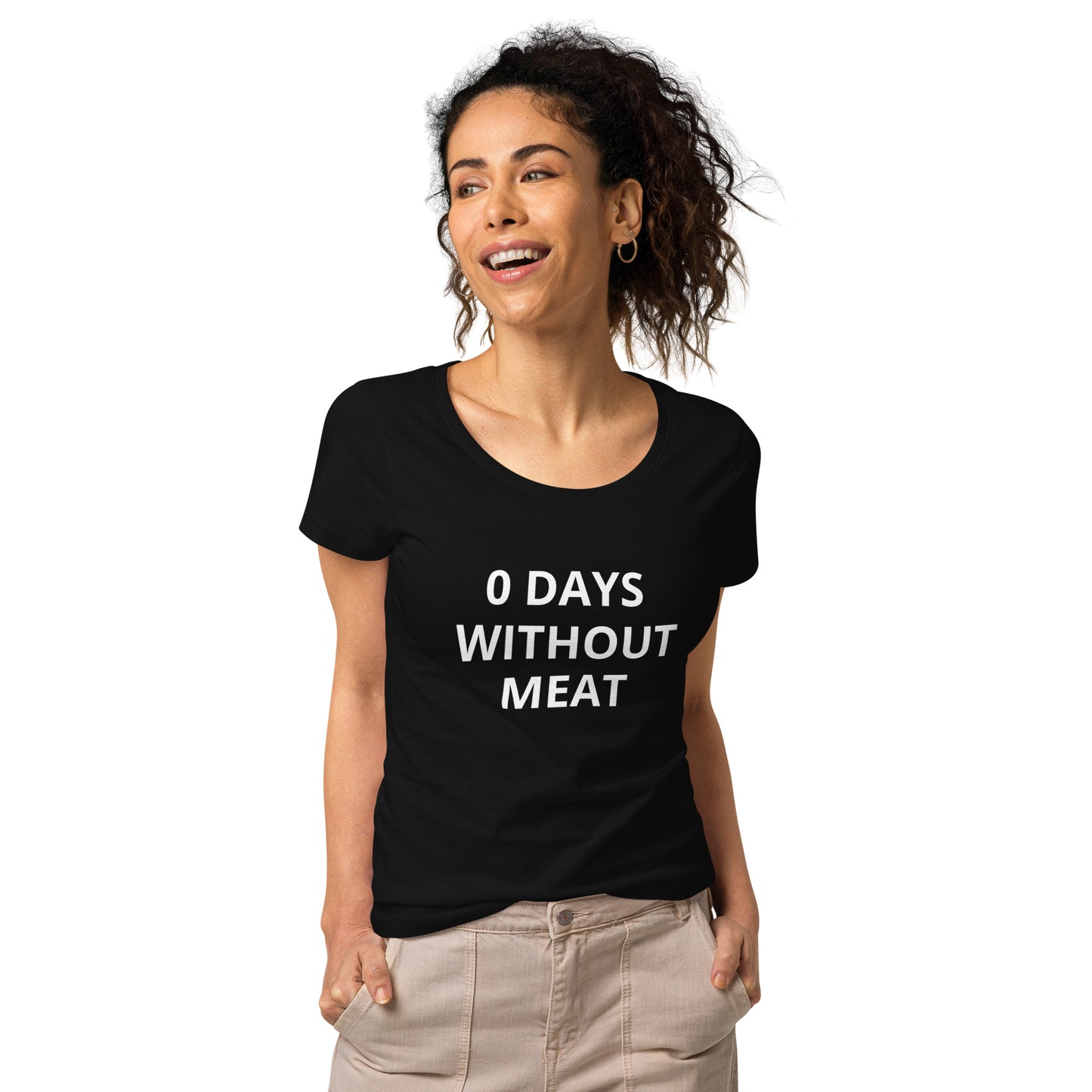 0 Days Without Meat Women’s basic organic t-shirt