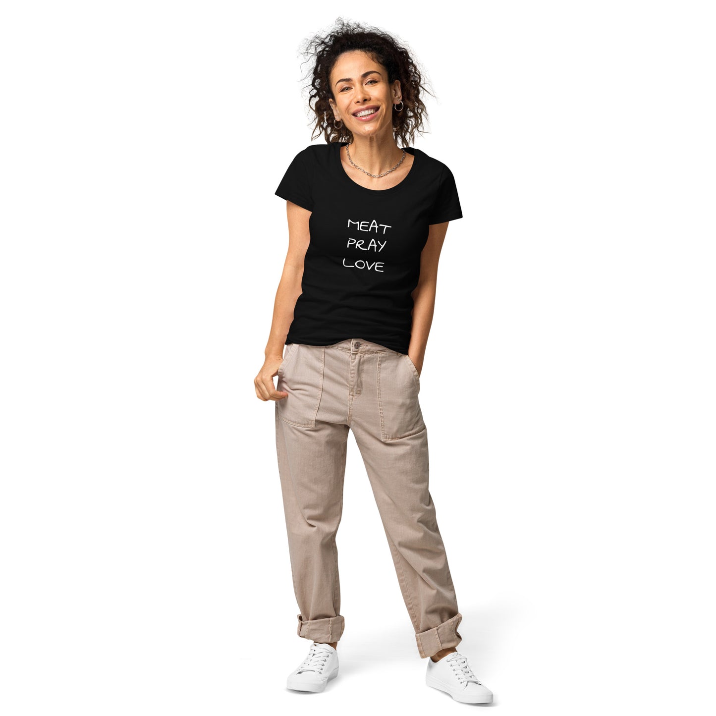 Meat Pray Love Women’s Basic Organic T-shirt