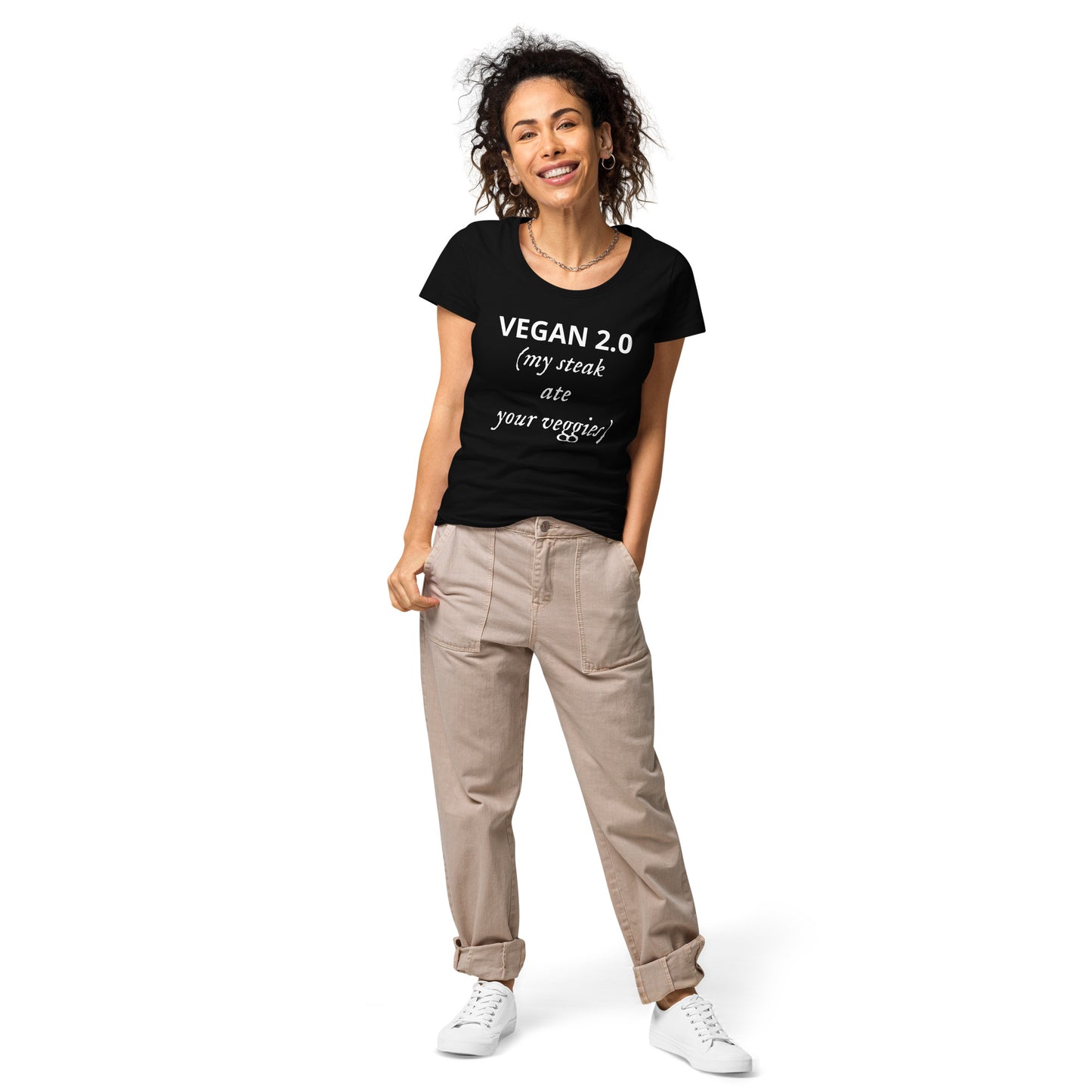 Vegan 2.0 Women’s basic organic t-shirt