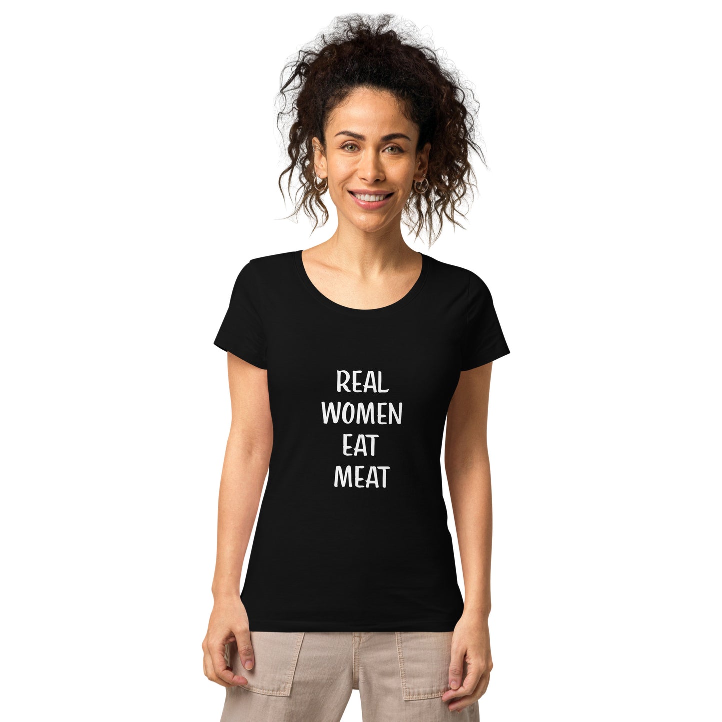 Real Women Eat Meat Basic Organic T-shirt