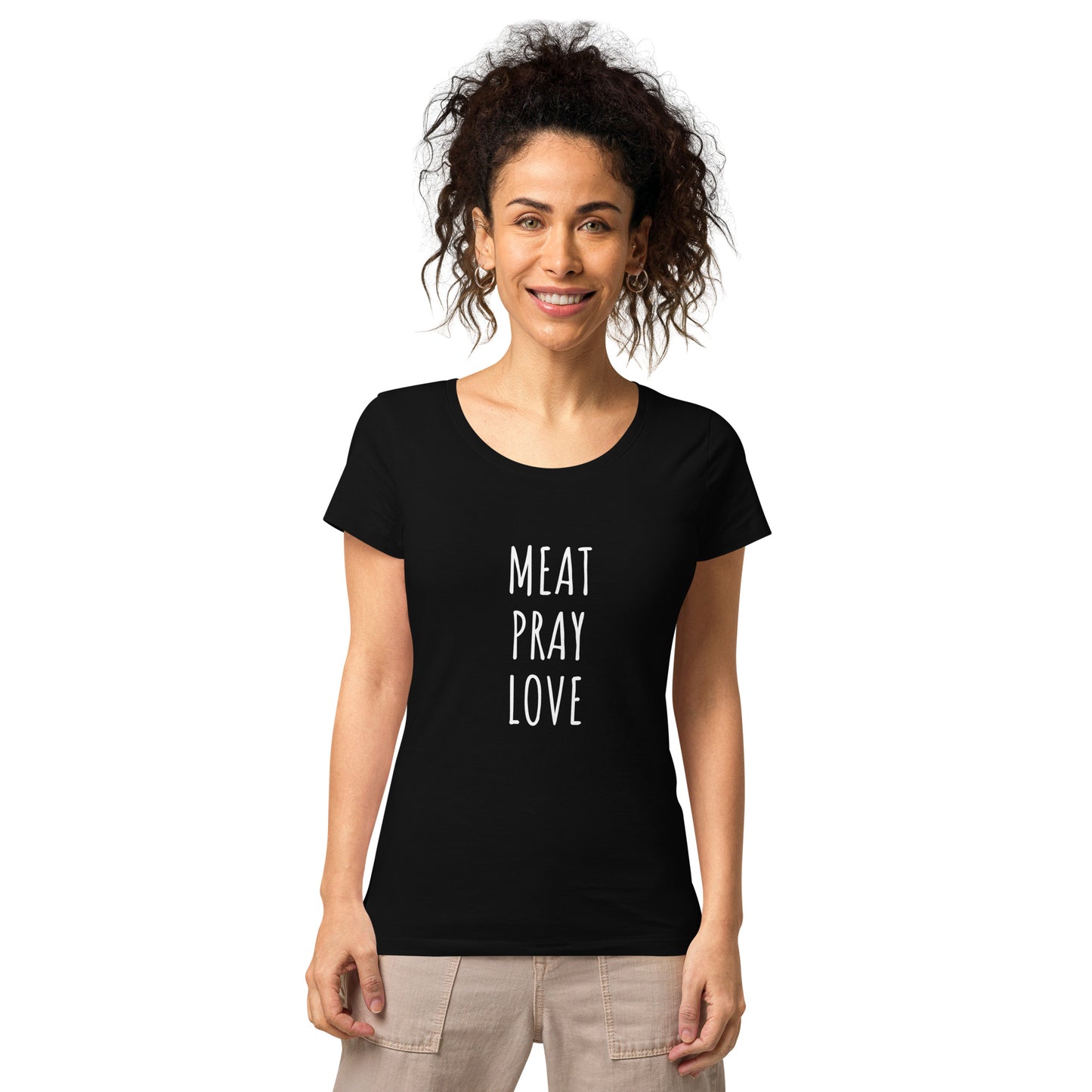 Meat Pray Love Women’s Basic Organic T-shirt