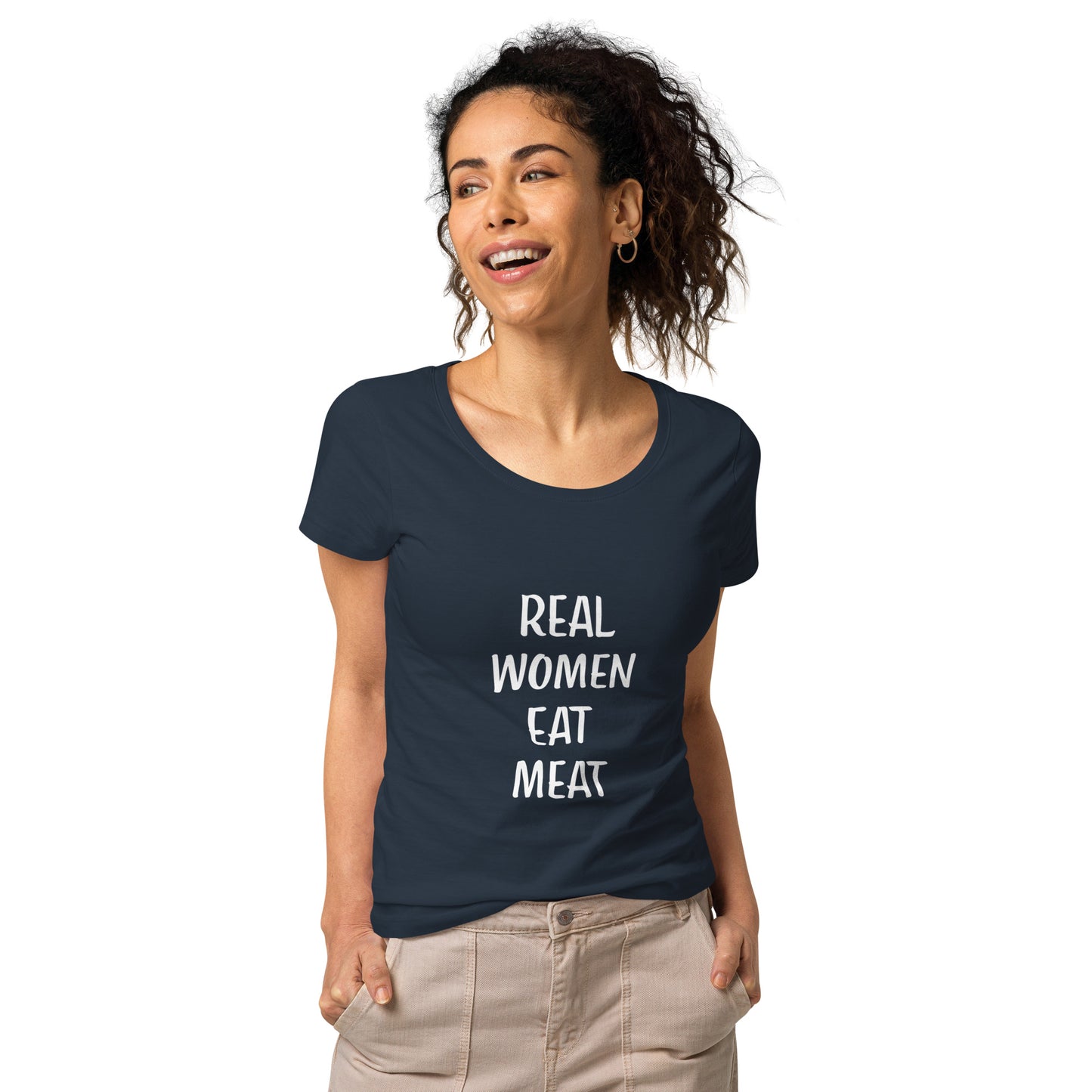 Real Women Eat Meat Basic Organic T-shirt