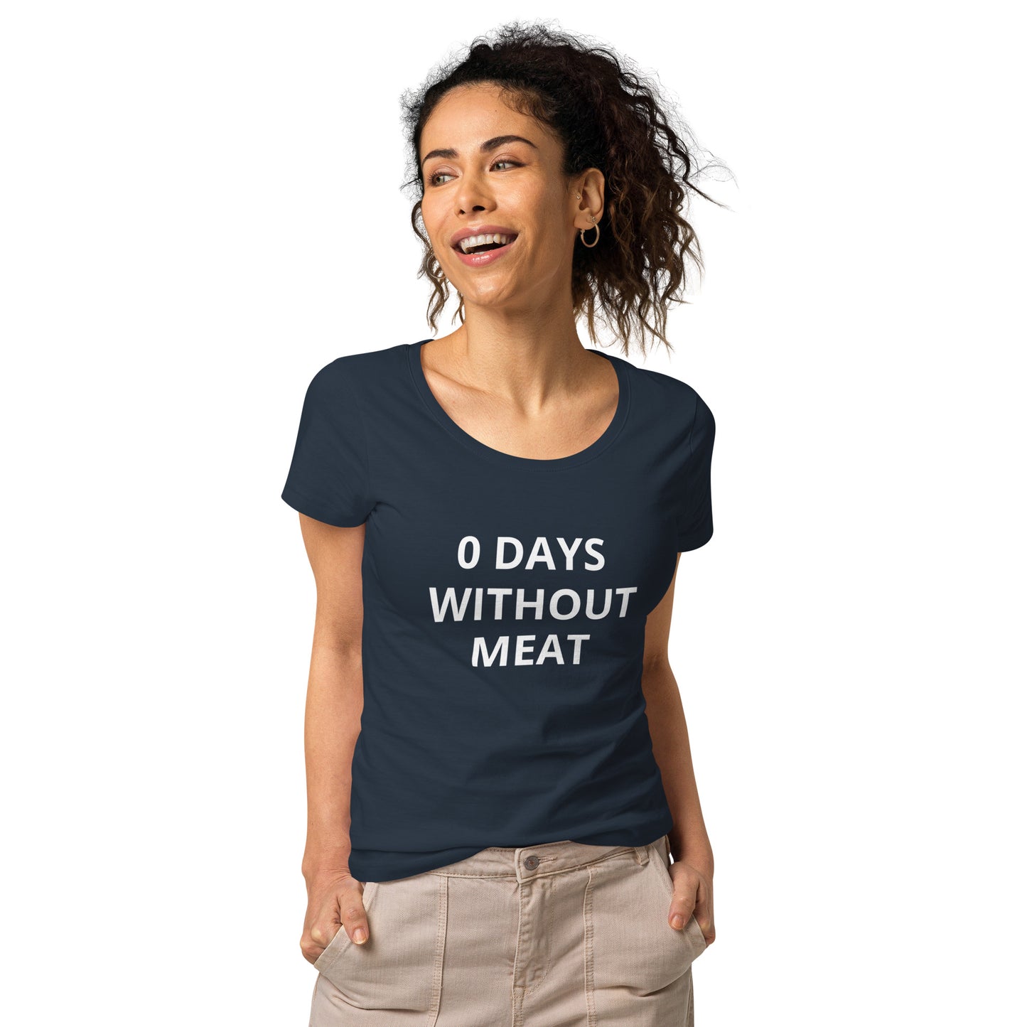 0 Days Without Meat Women’s basic organic t-shirt