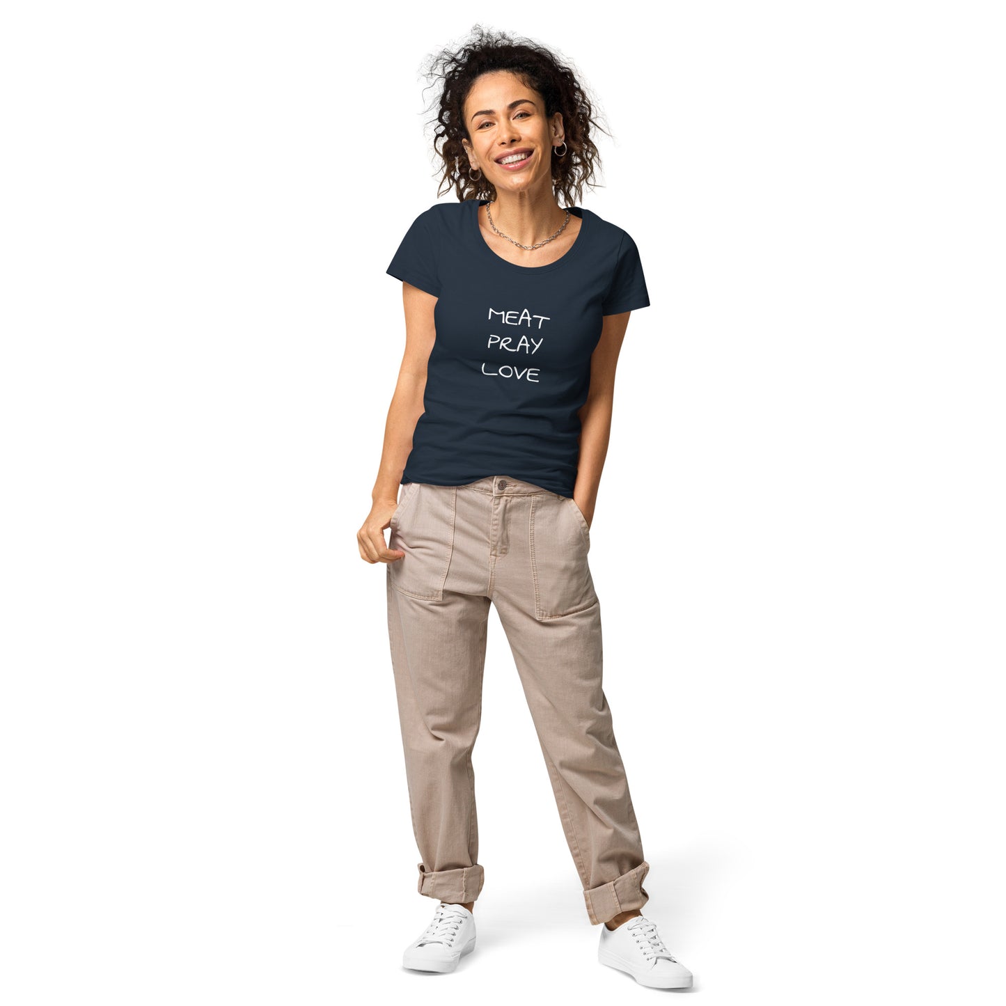 Meat Pray Love Women’s Basic Organic T-shirt