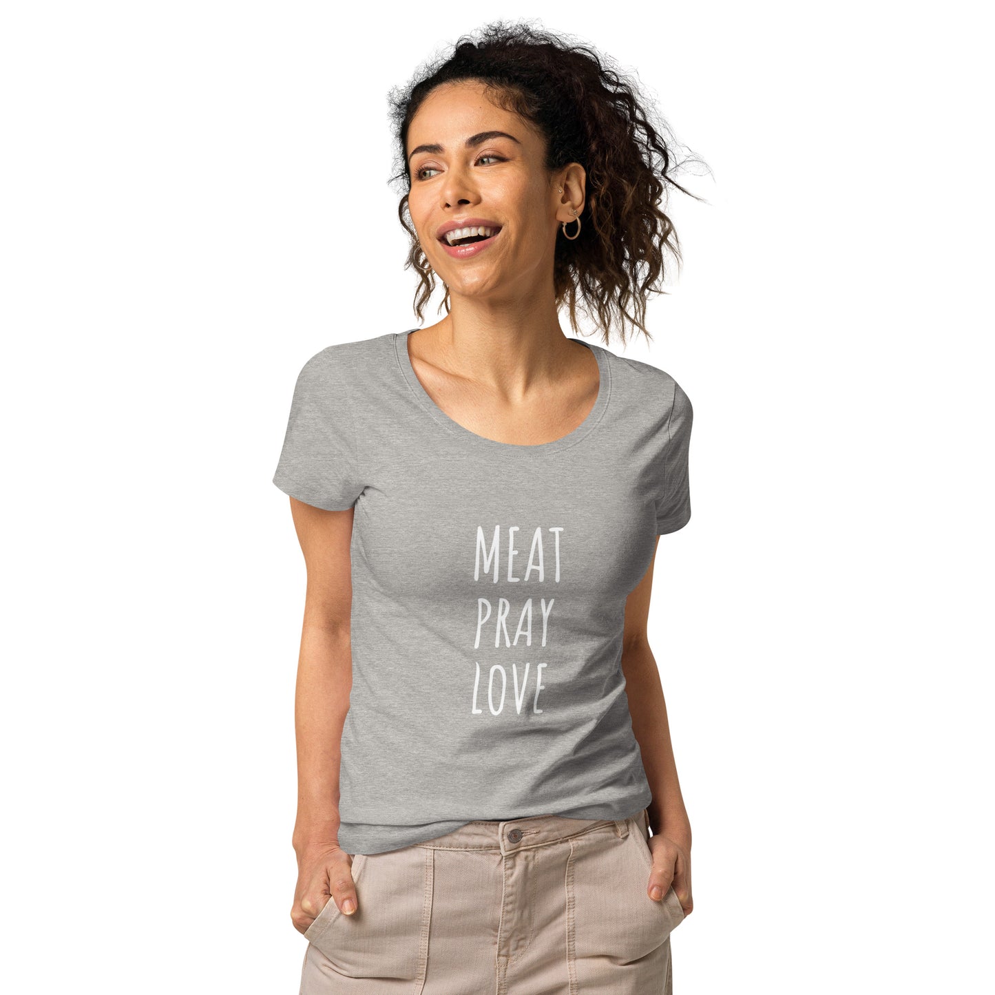 Meat Pray Love Women’s Basic Organic T-shirt