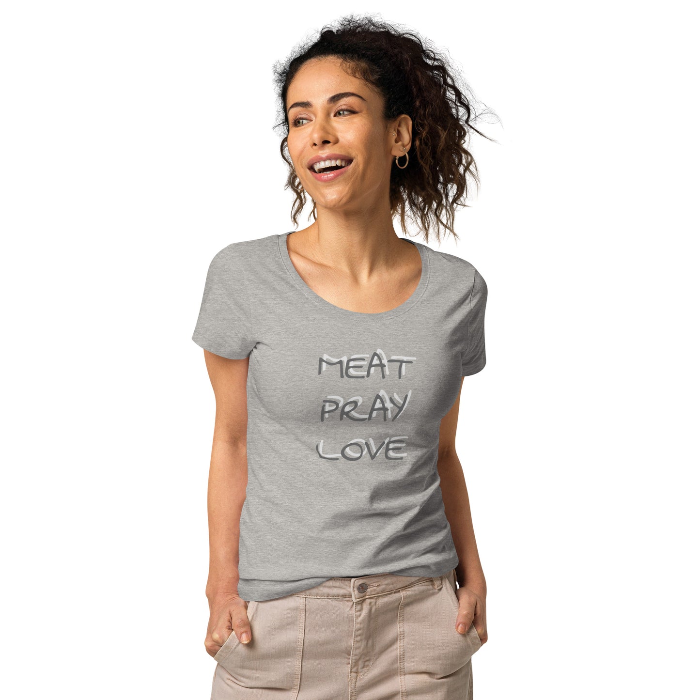 Meat Pray Love Women’s basic organic t-shirt