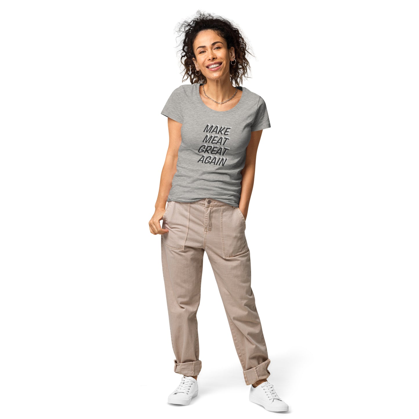 Make Meat Great Again Women’s basic organic t-shirt