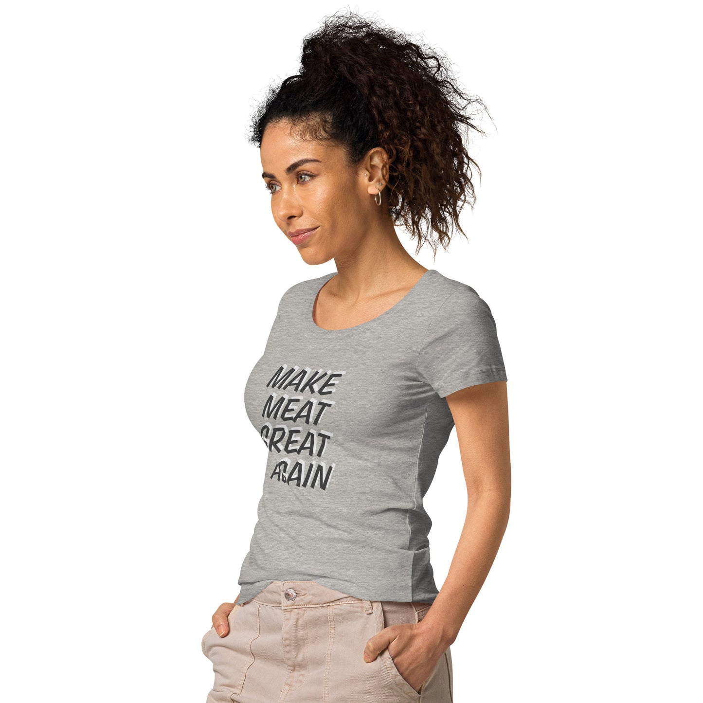 Make Meat Great Again Women’s basic organic t-shirt