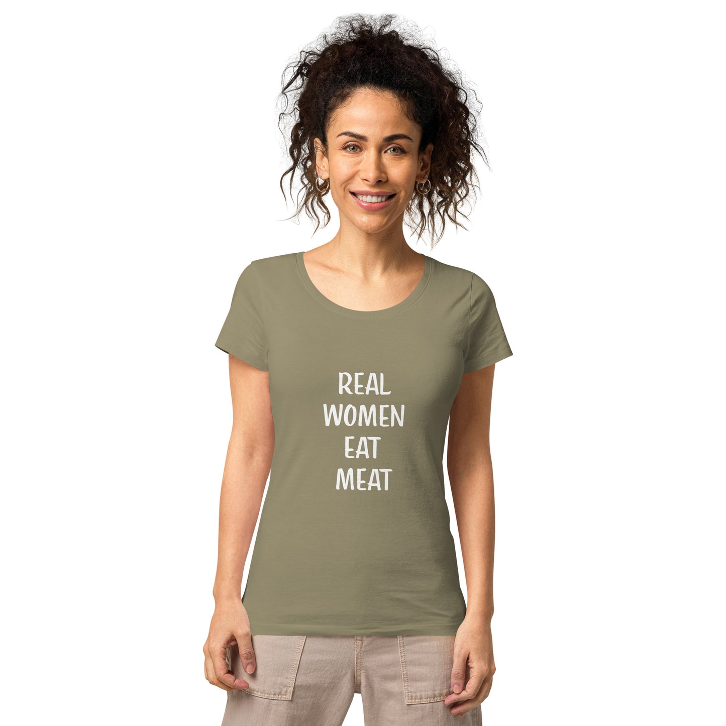 Real Women Eat Meat Basic Organic T-shirt