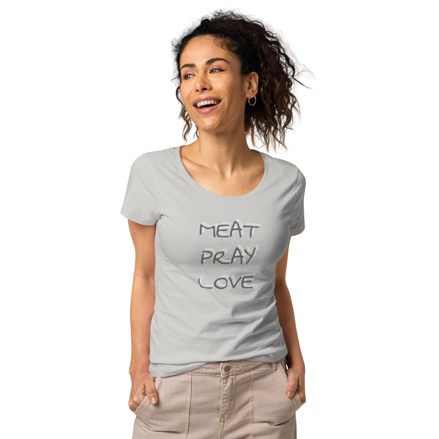 Meat Pray Love Women’s basic organic t-shirt