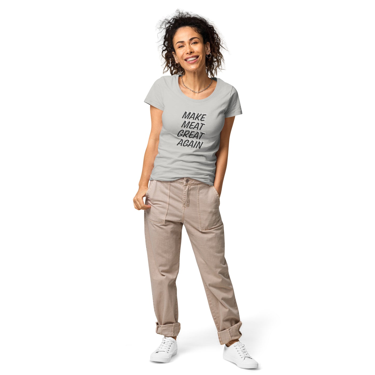 Make Meat Great Again Women’s basic organic t-shirt