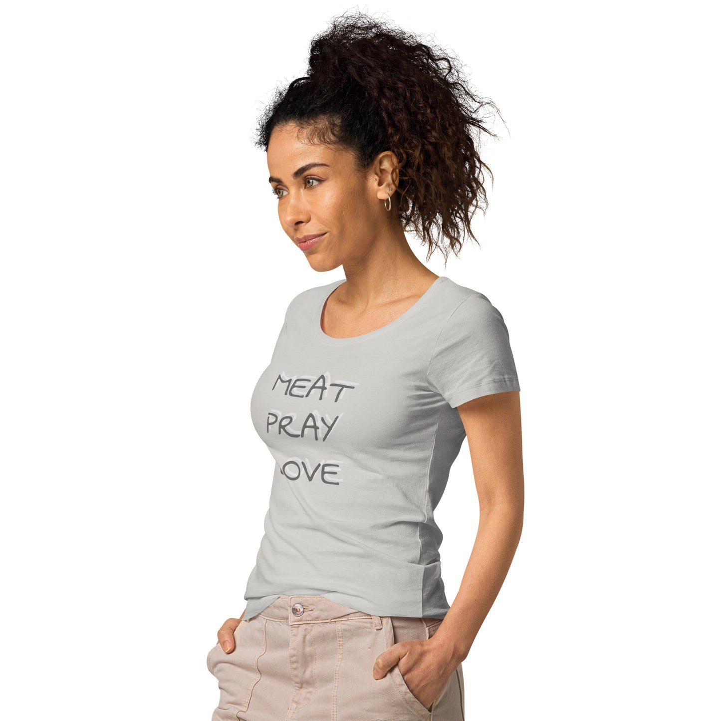 Meat Pray Love Women’s basic organic t-shirt