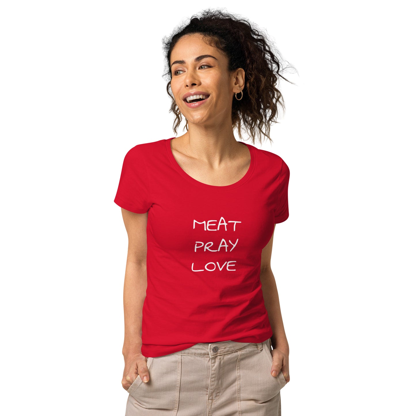 Meat Pray Love Women’s Basic Organic T-shirt