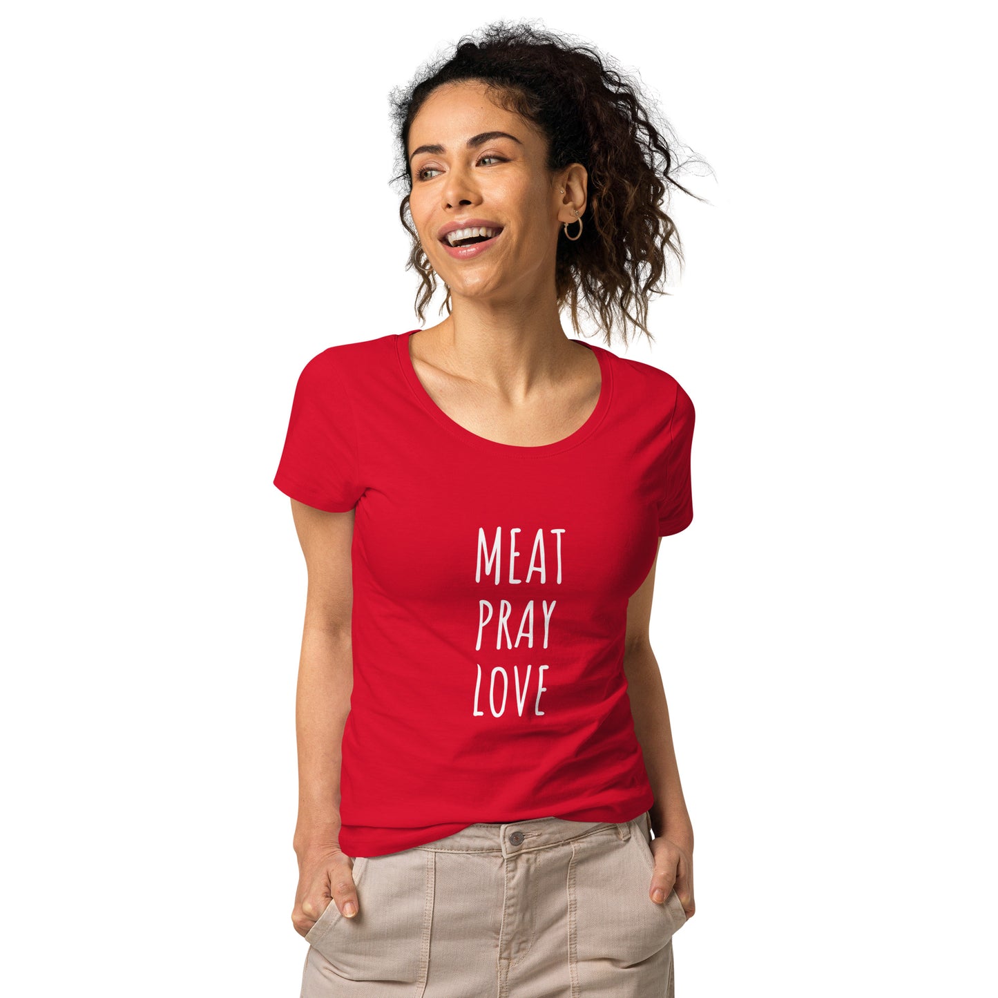 Meat Pray Love Women’s Basic Organic T-shirt