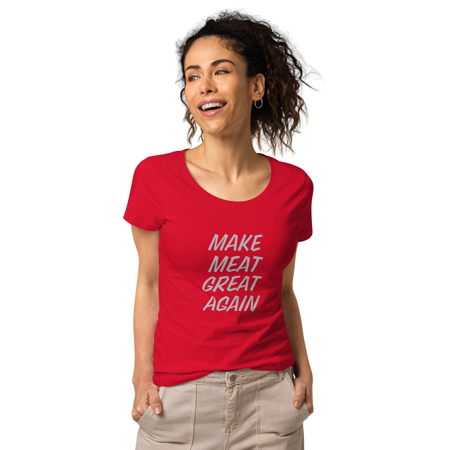 Make Meat Great Again Women’s basic organic t-shirt