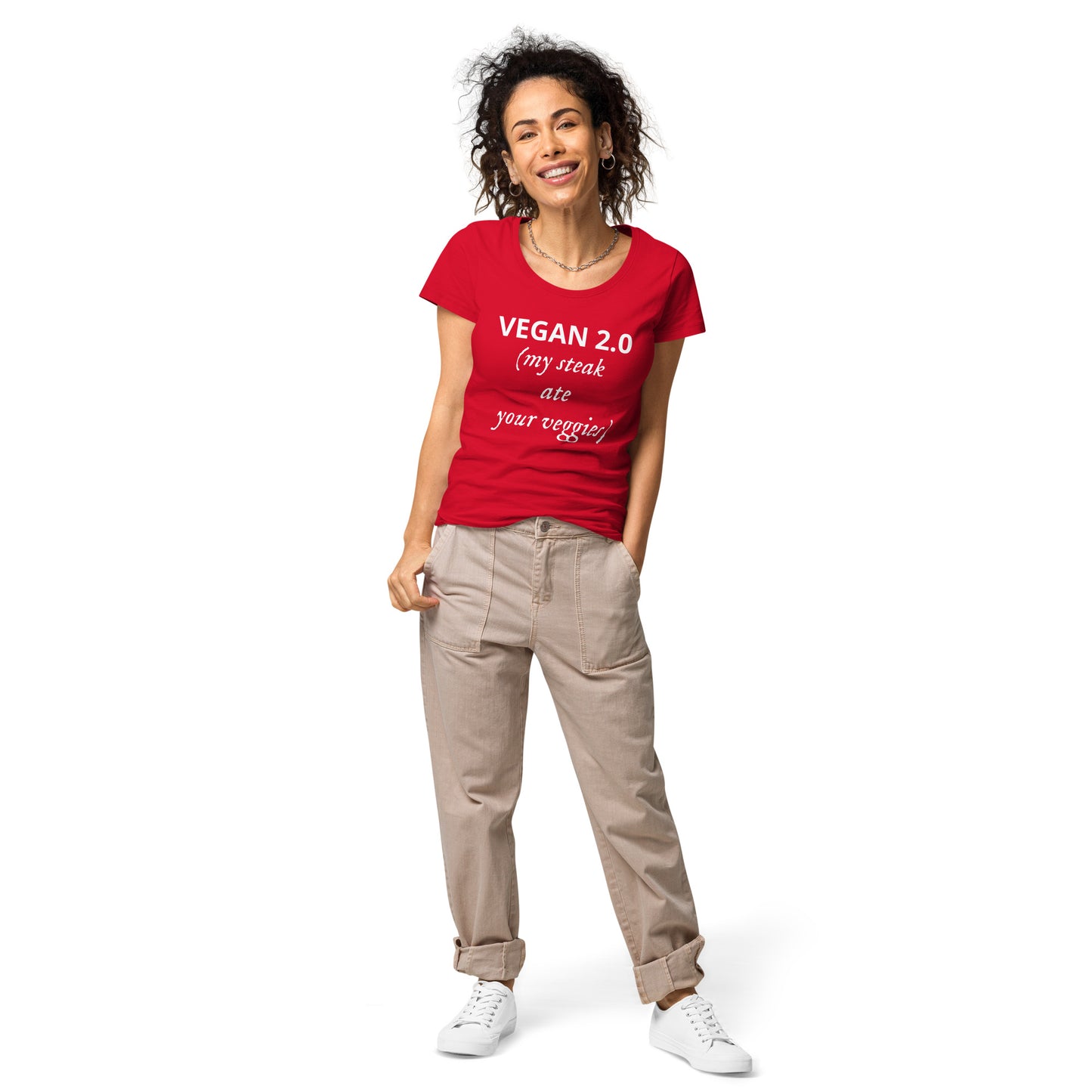 Vegan 2.0 Women’s basic organic t-shirt