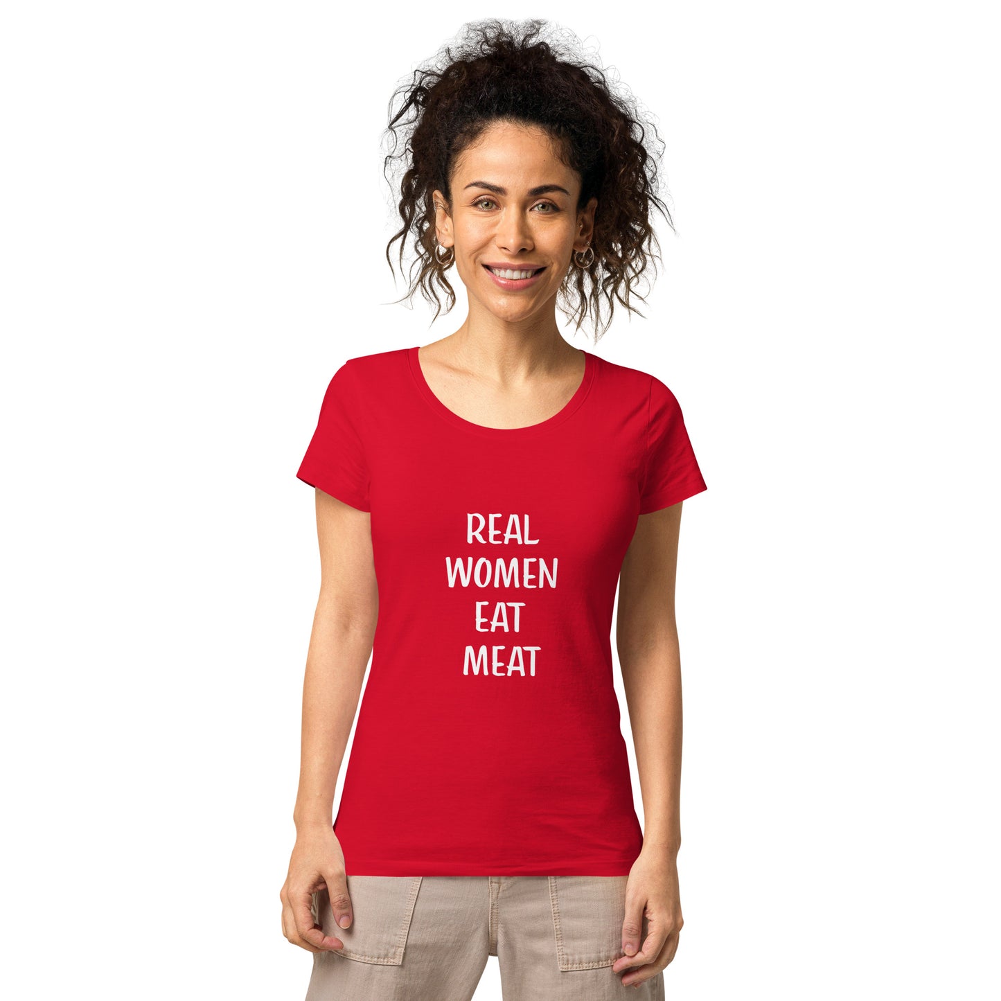 Real Women Eat Meat Basic Organic T-shirt