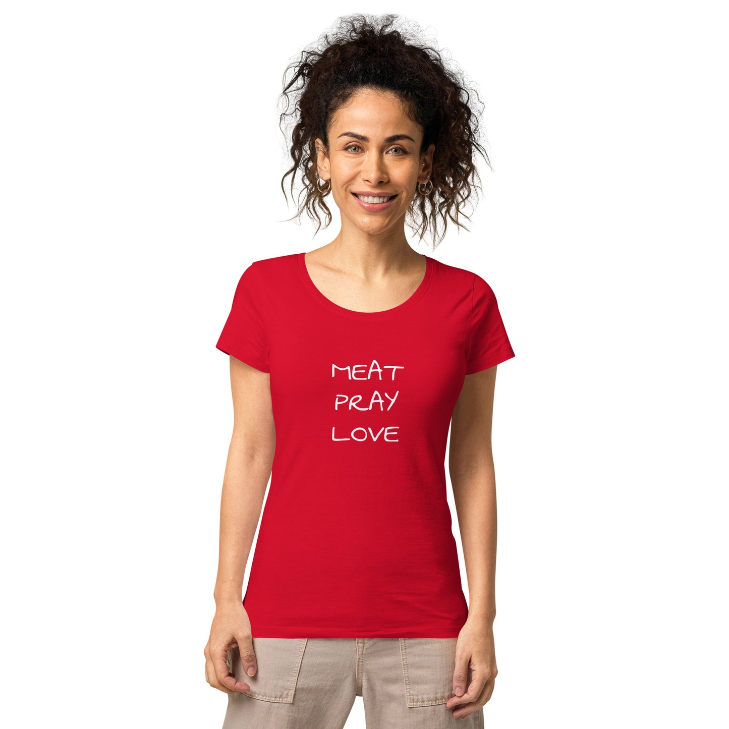 Meat Pray Love Women’s Basic Organic T-shirt