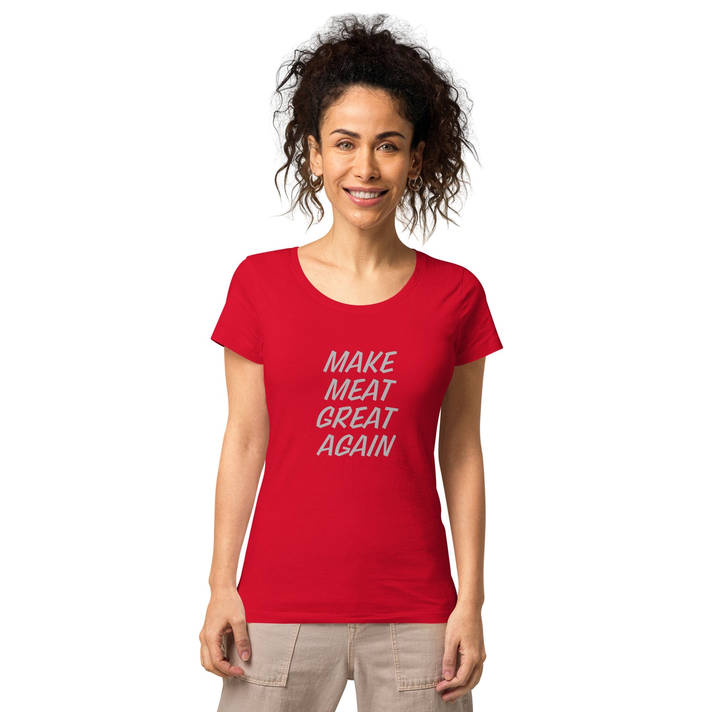 Make Meat Great Again Women’s basic organic t-shirt