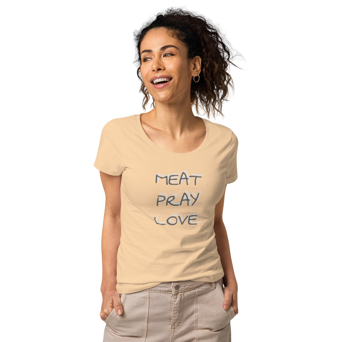 Meat Pray Love Women’s basic organic t-shirt