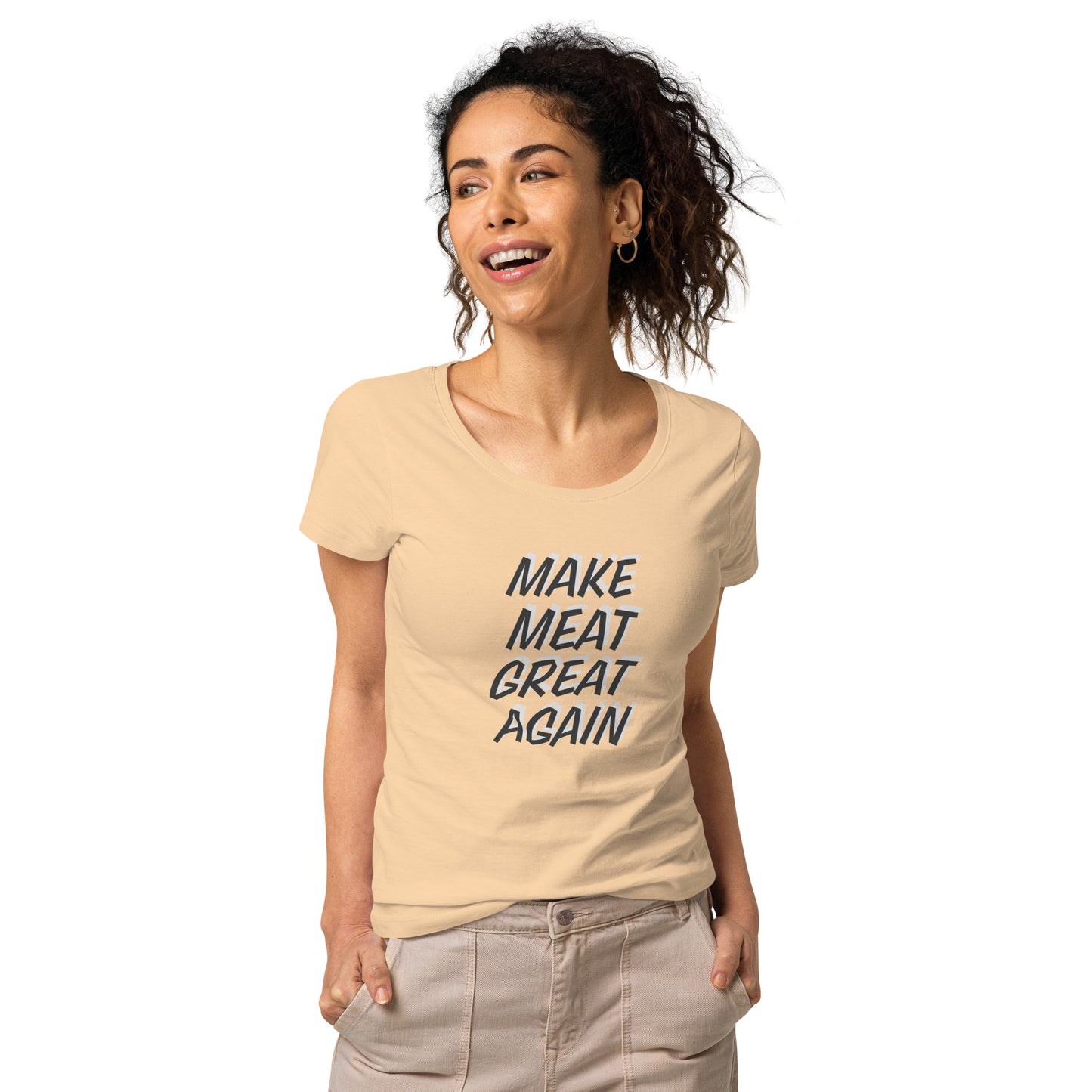 Make Meat Great Again Women’s basic organic t-shirt