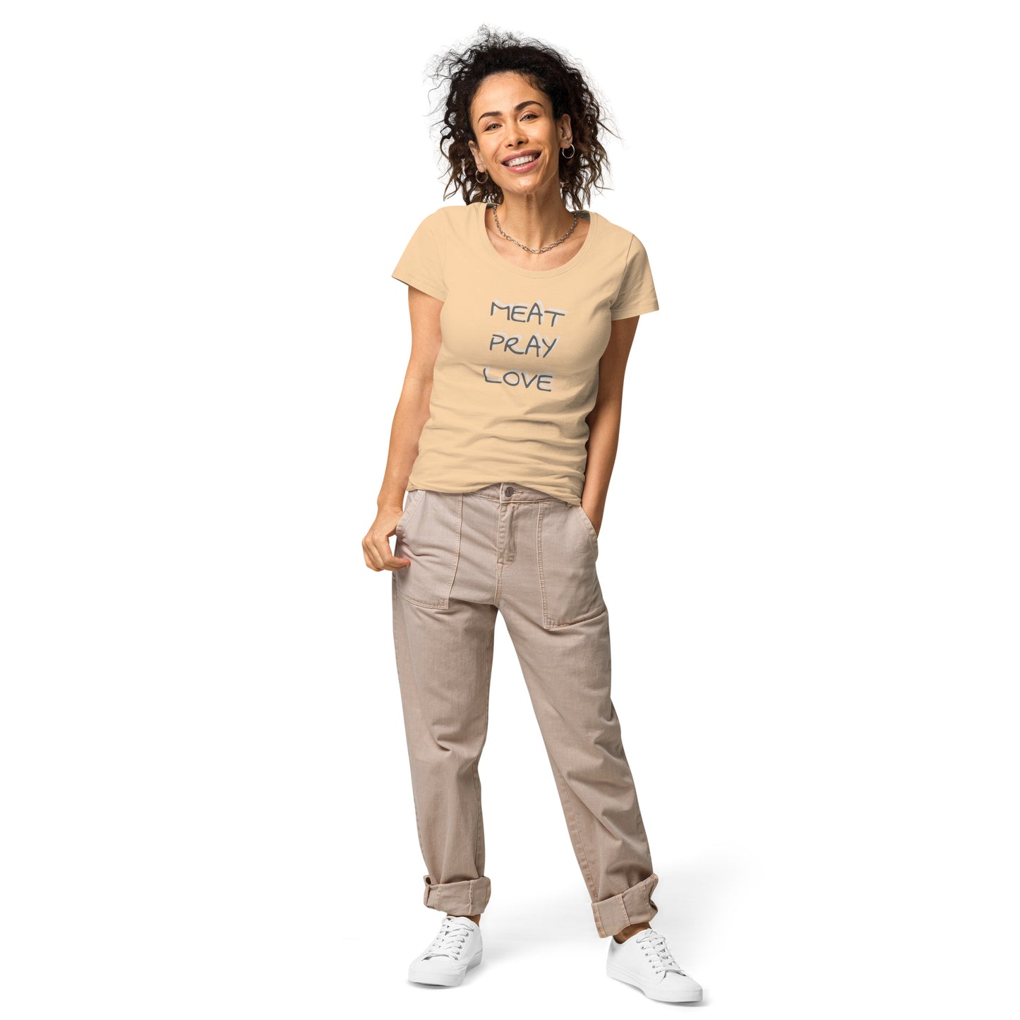 Meat Pray Love Women’s basic organic t-shirt