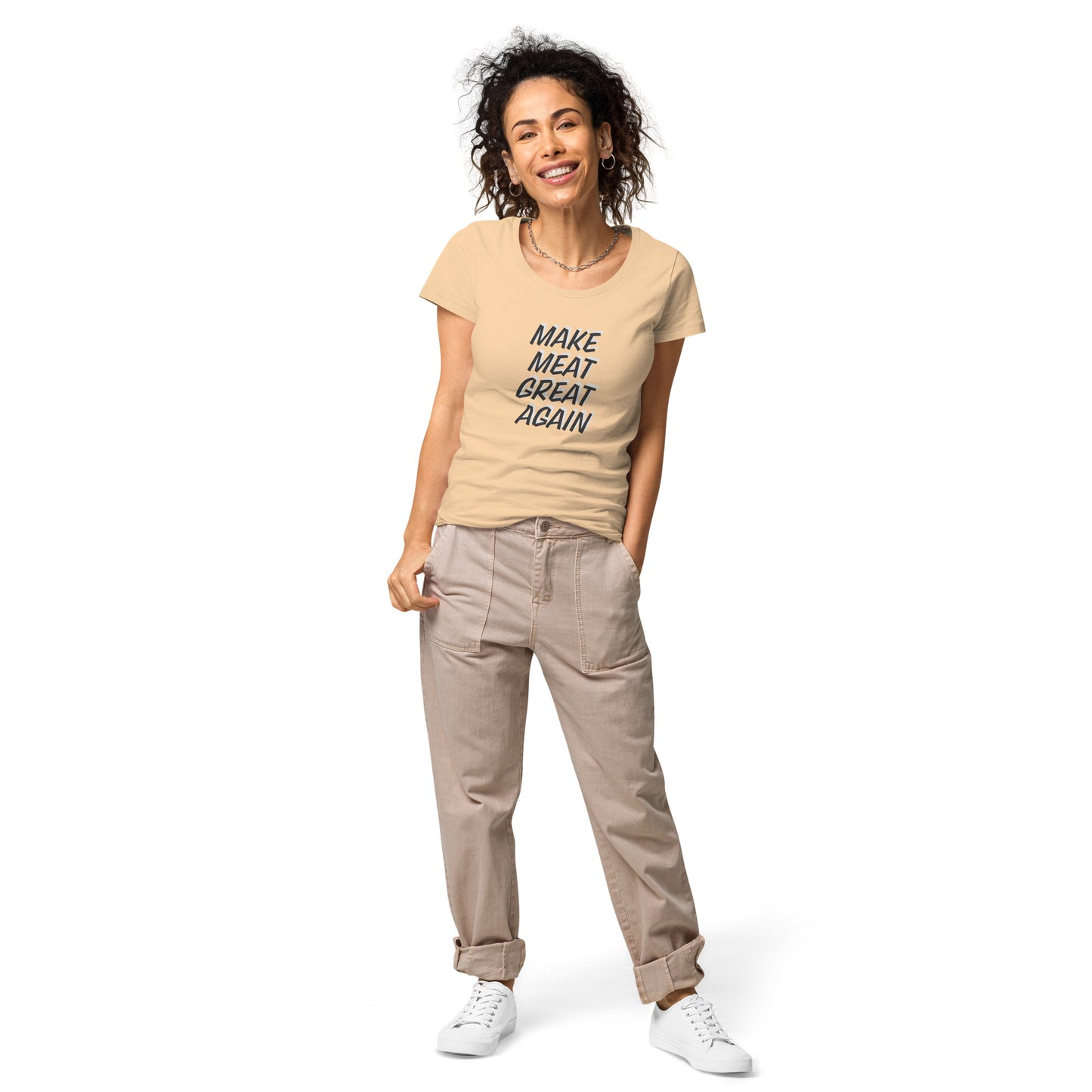 Make Meat Great Again Women’s basic organic t-shirt