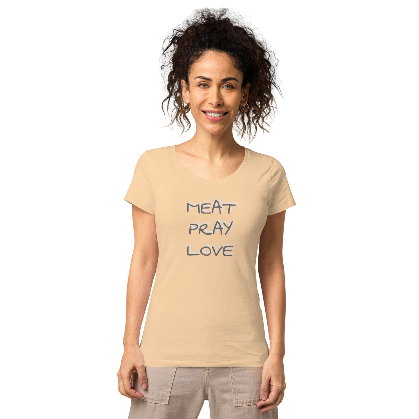 Meat Pray Love Women’s basic organic t-shirt