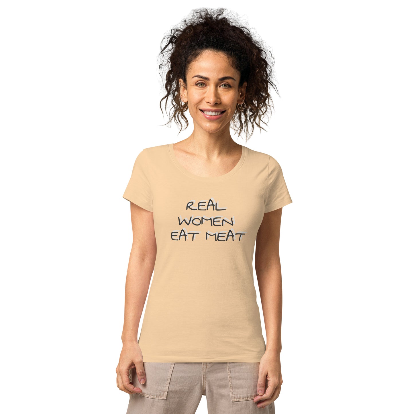 Real Women Eat Meat Women’s basic organic t-shirt