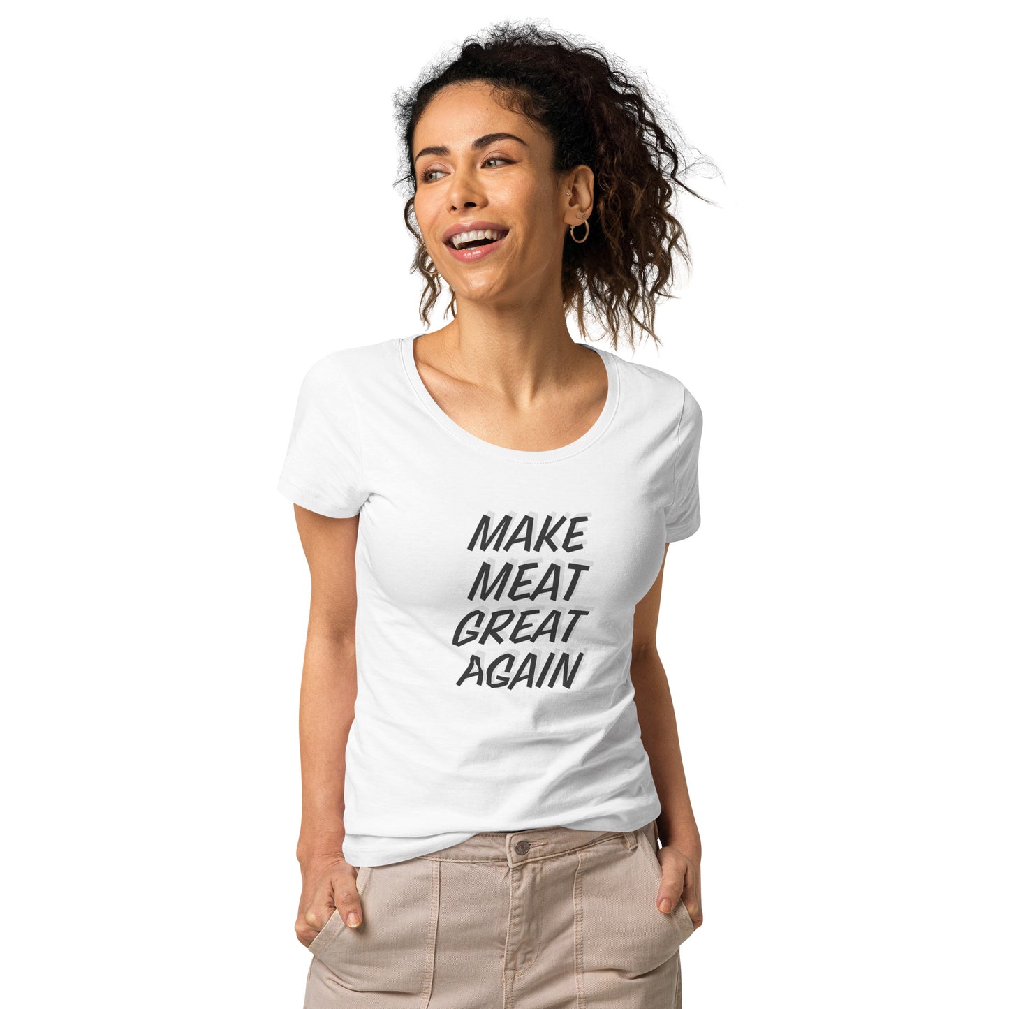 Make Meat Great Again Women’s basic organic t-shirt