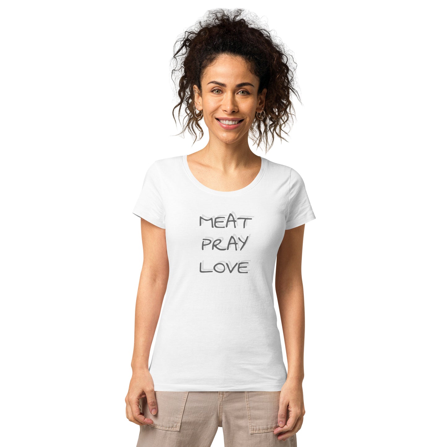 Meat Pray Love Women’s basic organic t-shirt