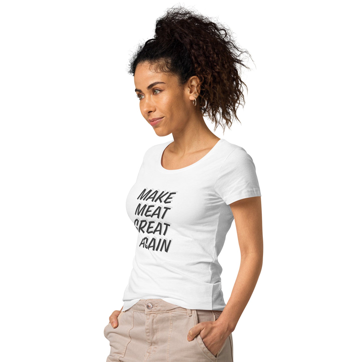 Make Meat Great Again Women’s basic organic t-shirt